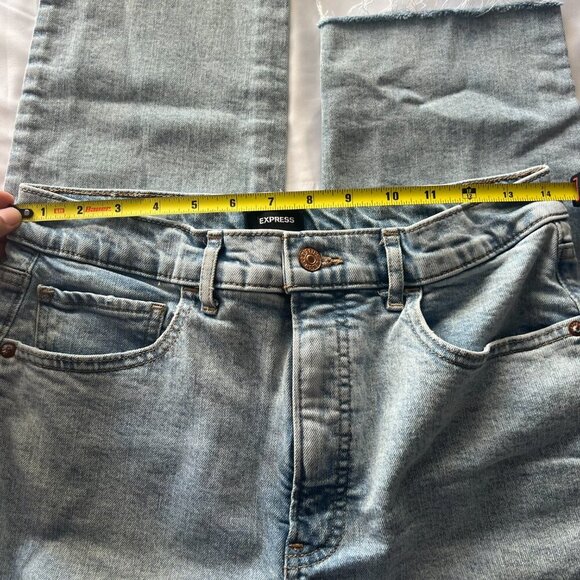 Express Women’s Size 10R Light Blue Ankle Jeans , Super High Rise - Picture 9 of 12